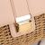 High-End New Contrast Color Straw Bag Fashion Woven Small Square Bag Literary Style Beach Bag Hand Bag