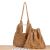 Exquisite Straw Bag Hand-Woven Niche Hollow Triangle Bag Commuter Shoulder Bag Seaside Vacation Bag