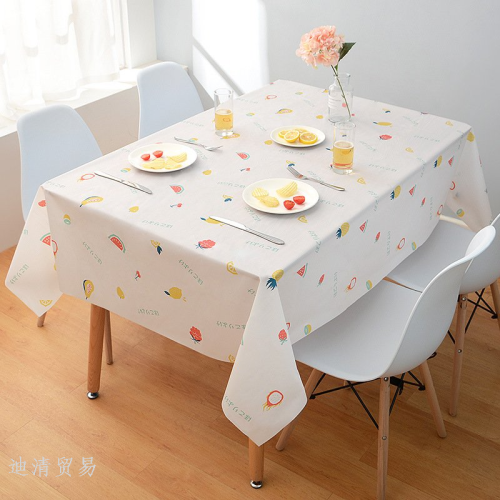 tablecloth waterproof oil-proof disposable pvc dining table cushion desk ins student nordic rectangular household coffee table cloth fabric