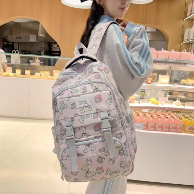 Cross-Border New Arrival College Students Bag 2023 Fall Winter Fashion Texture Women's Backpack High School Student Junior High School Backpack
