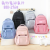 Factory Direct Sales New Style with Pencil Case Large Capacity Backpack Simple Ins Schoolbag Multi-Functional Student Backpack Schoolbag