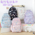 Summer Refreshing Pattern with Pencil Case Large Capacity Backpack Cartoon Flower Schoolbag Student Backpack Backpack Backpack