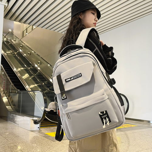 new school bag female ins large capacity high school and college student computer backpack male junior high school student middle school student backpack large