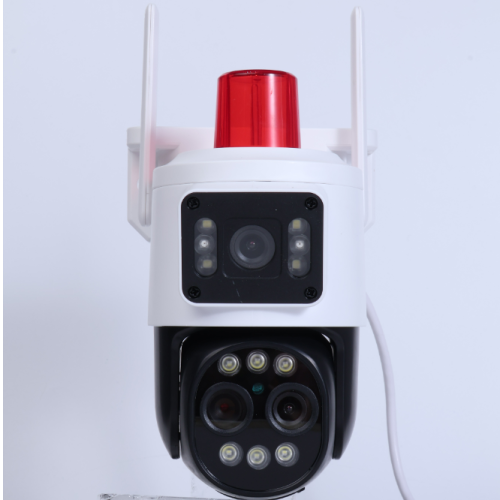 2.5-inch outdoor wifi gun ball linkage 6 lights ball machine trinocular with alarm hd monitoring