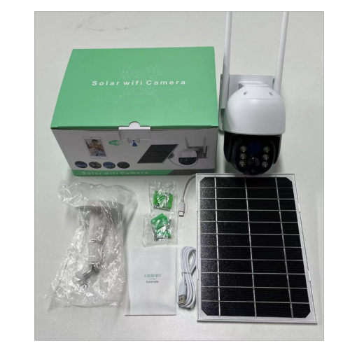 wifi outdoor solar surveillance camera hand remote home night vision hd full color 360 degrees panoramic outdoor