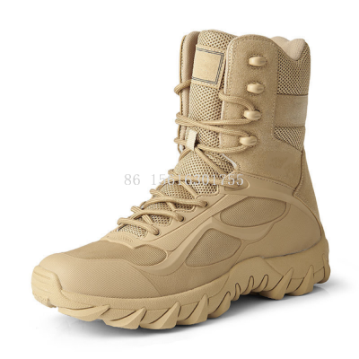 Manufacturer SWAT High-Top Combat Boots Desert Boots Tactical Military Boots Wear-Resistant Men's Outdoor Shoes