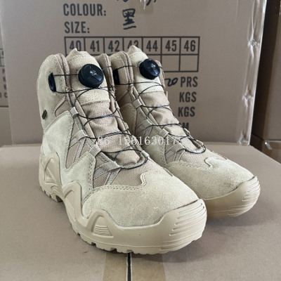 Manufacturer Mid-Top Lo Outdoor Shoes Hiking Shoes Combat Boots Hiking Boots Wear-Resistant Men's Military Boots