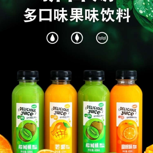 420ml * 6 bottles of fruit juice drinks mango kiwi fruit juice probiotics fruit flavor drinks full box wholesale