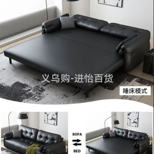 modern simple cat scratch cloth sofa bed foldable retractable dual-use single double small apartment living room study high-profile figure