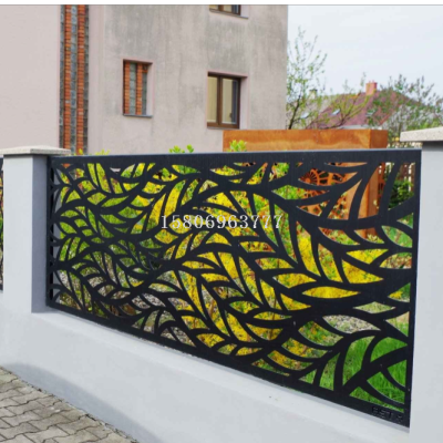 Decorative Partition Outdoor Cutting Fence Laser Cutting Metal Privacy Board Screen Metal Fence
