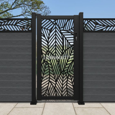 Laser Cutting Subareas Screens Courtyard Entry Door Hollow-out Facade CNC Guardrail Door Panel Wall Decoration Carving Board