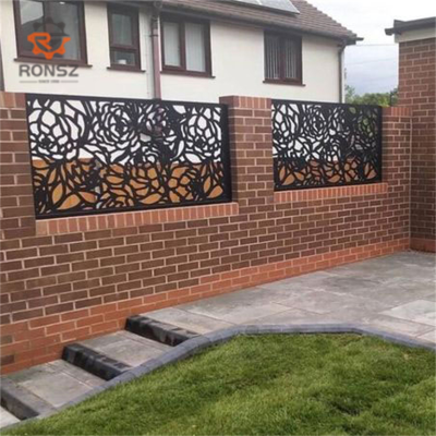 CNC Wall Design Art Carved Fence Decoration European Style Villa Courtyard Hollow Fence Laser Cutting Gate