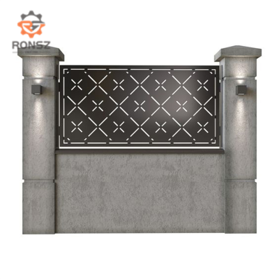 Laser cutting decorative fence panel garden fence privacy screens 
