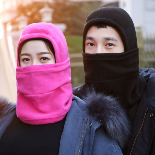 windproof cycling hat mask men and women battery car riding face care headgear winter skiing warm-keeping and cold-proof mask