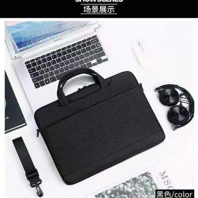 Laptop Bag 15.6-Inch 14.1-Inch Simple Lightweight and Large Capacity Male and Female Computer Bags Crossbody Shoulder