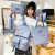 Korean Style Ins Schoolbag Female the Campus of Middle School Backpack Harajuku Style Large Capacity Canvas College Students' Backpack Female Customization