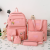 Korean Style Ins Schoolbag Female the Campus of Middle School Backpack Harajuku Style Large Capacity Canvas College Students' Backpack Female Customization