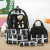 New Large Capacity Elementary and Middle School Student Schoolbags Women's Cute Bear Backpack Lunch Box Three-Piece Travel Backpack Cross-Border