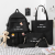 Backpack New Five-Piece Schoolbag Female Korean Ins Color Matching Middle School Student Fashion Campus Student Backpack