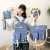 Women's Korean-Style Backpack New Fashion Colorblock Five-Piece Backpack Grades 3 to 6 Elementary School Student Tote
