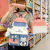 Campus Schoolbag Portable Large Capacity Color Matching Fashion Backpack Three-Piece Cute Fresh Sweet Girlish Style Backpack
