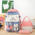 Campus Schoolbag Portable Large Capacity Color Matching Fashion Backpack Three-Piece Cute Fresh Sweet Girlish Style Backpack