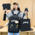 New Fashion Simple Ins Canvas Backpack Women's Solid Color Versatile Trend Casual Elementary Junior High School Large-Capacity Backpack