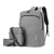 Men's Backpack Multi-Purpose Portable Student Computer Bag Business Usb Simple and Stylish Casual Backpack Three-Piece Set
