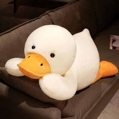 internet celebrity white duck doll ragdoll doll lying duck plush toy pillow free children gifts for boys and girls