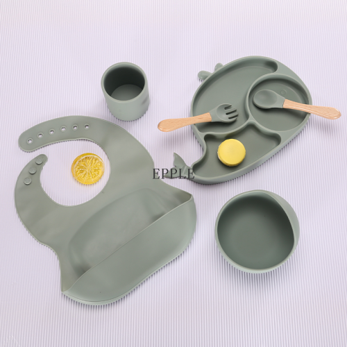 edible silicon feeding tableware set