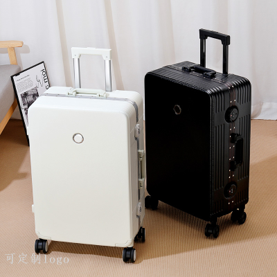 Aluminum Frame High-End Luggage Gift Trolley Case Customizable Suitcase Men's Password Suitcase Women's Suitcase Boarding Bag Mute