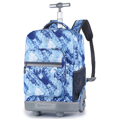 Weishengda Primary School Student Expandable Trolley Bag Backpack Travel Bag Boys and Girls Junior High School Trolley Schoolbag