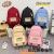 New Backpack Simple Student Schoolbag Casual Versatile Large Capacity Campus Fashion Burden Reduction Lightweight Wear-Resistant Waterproof