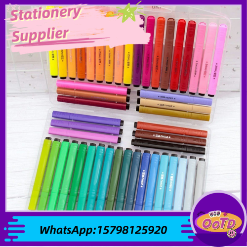 factory direct sales washable watercolor brush pen set 24 co