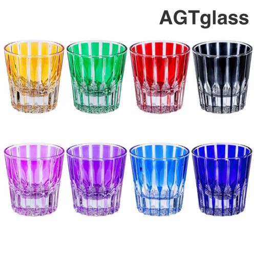 high-looking color glass crystal wine glass spirits cup ins star water cup whiskey cup
