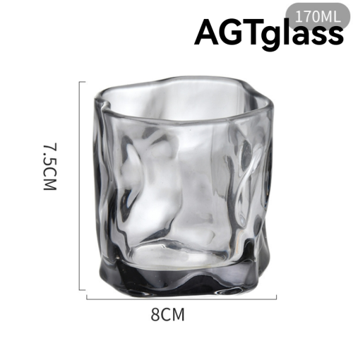 twisted cup high-looking special-shaped glass ins style creative paper folding cup internet hot glass water cup whiskey shot glass