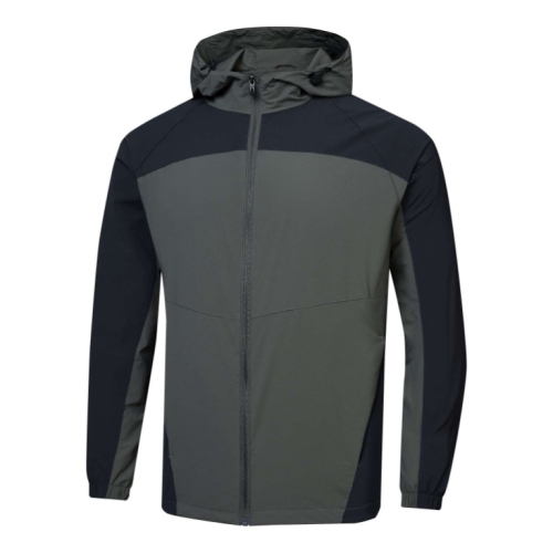 foreign trade men‘s jacket outdoor unlined coat lightweight quick-drying jacket sports windbreaker hooded jacket running suit cross-border