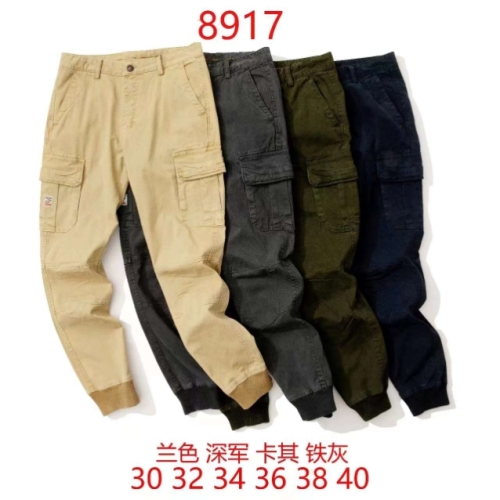 foreign trade men‘s washed garment dyed trousers wear-resistant stretch overalls men‘s tight casual pants foreign trade exclusive