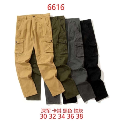 foreign trade men‘s clothing washed cargo pants plus size washable pants multi-pocket trousers men‘s exclusive for cross-border elastic wear resistance