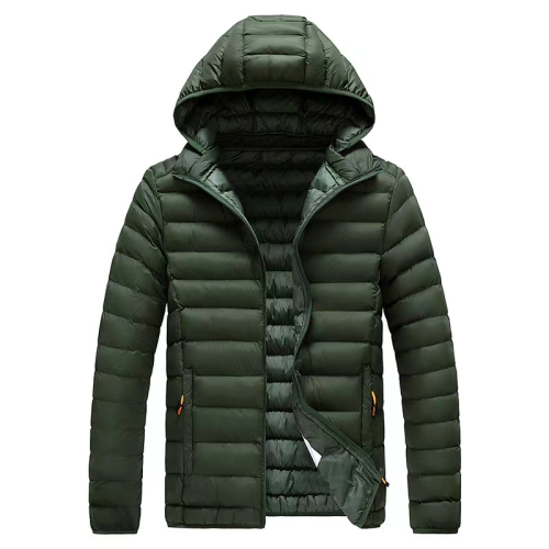 foreign trade men‘s new winter cotton-padded coat men‘s slim-fit rib hooded cotton-padded coat men‘s casual warm foreign trade men‘s cotton-padded jacket