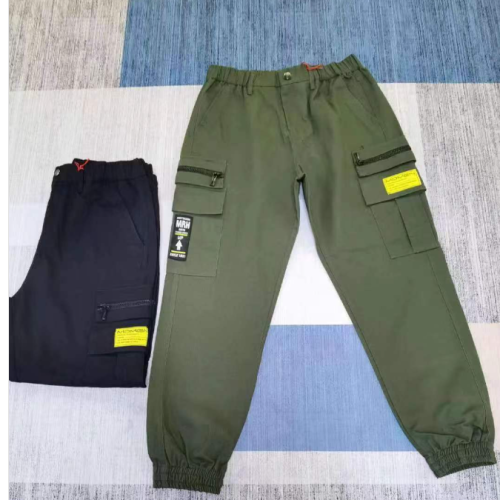 foreign trade men‘s clothing plus size multi-pocket trousers men‘s casual pants ankle-tied sports trousers army green tooling sweatpants exclusive for cross-border