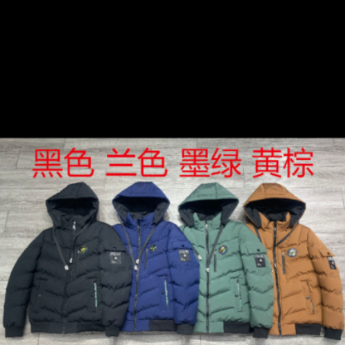 foreign trade men‘s cotton clothes casual fashion brand both sides wearable cotton clothes hat detachable cotton and thickening jacket exclusive for cross-border