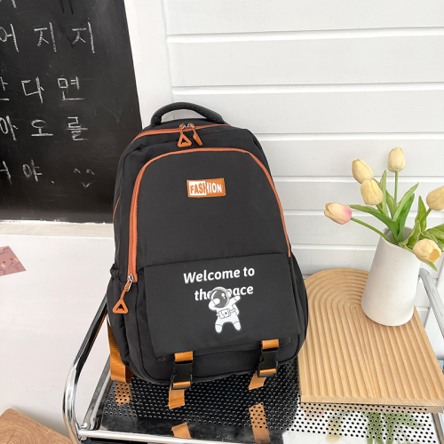 student female junior high school student schoolbag korean style large capacity lightweight printed travel bag
