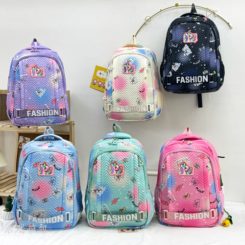 partysu schoolbag female ins korean high school primary school student junior high school schoolbag three to grade five， grade six backpack