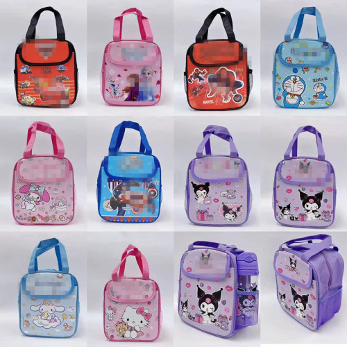 kumele lunch box bag pu canvas portable outdoor lunch bag cute lunch bag storage bag student work lunch bag