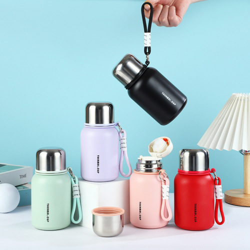 2025 new 316 stainless steel bottom insulation cup outdoor portable compact insulation pot dual-use good-looking water cup