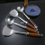 star stainless steel tableware stainless steel kitchenware spatula rosewood pattern spatula/spoon flat shovel colander kitchenware suit