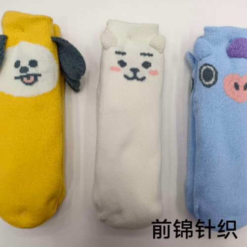 children‘s fleece-lined thickened room socks， floor shoes interior home socks export foreign trade