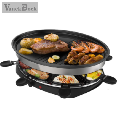 VB电烧烤炉电加热烧烤机Raclette Grill烧烤盘不粘煎盘芝士奶酪盘