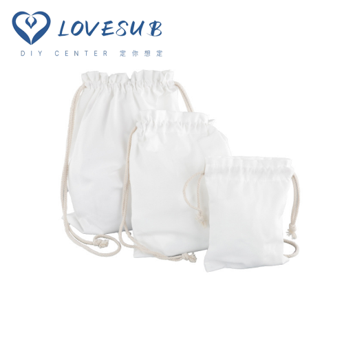 lovesub thermal transfer blank canvas bag diy cloth drawstring bag drawstring bag personalized creative printable logo